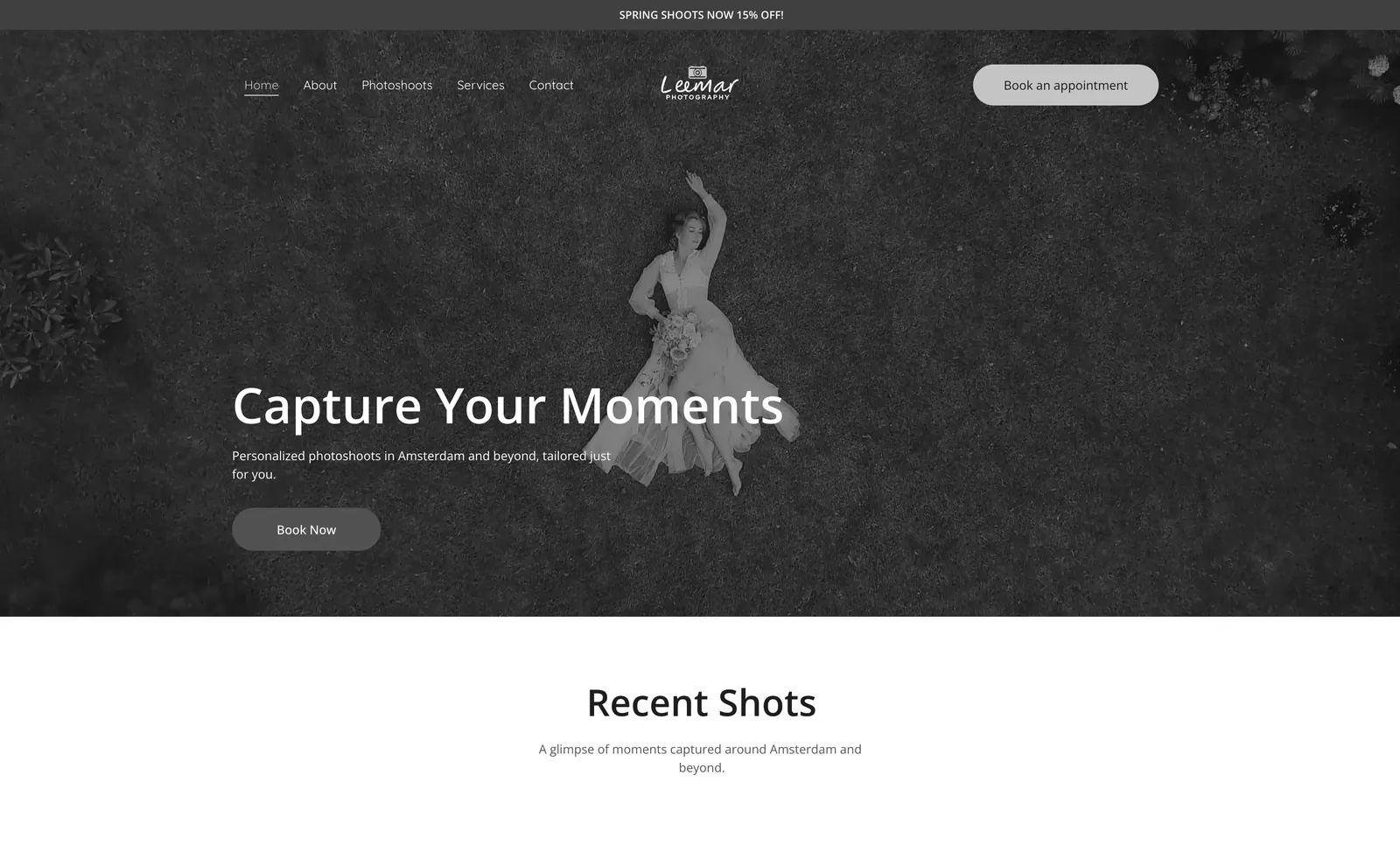 Website for Photographers template