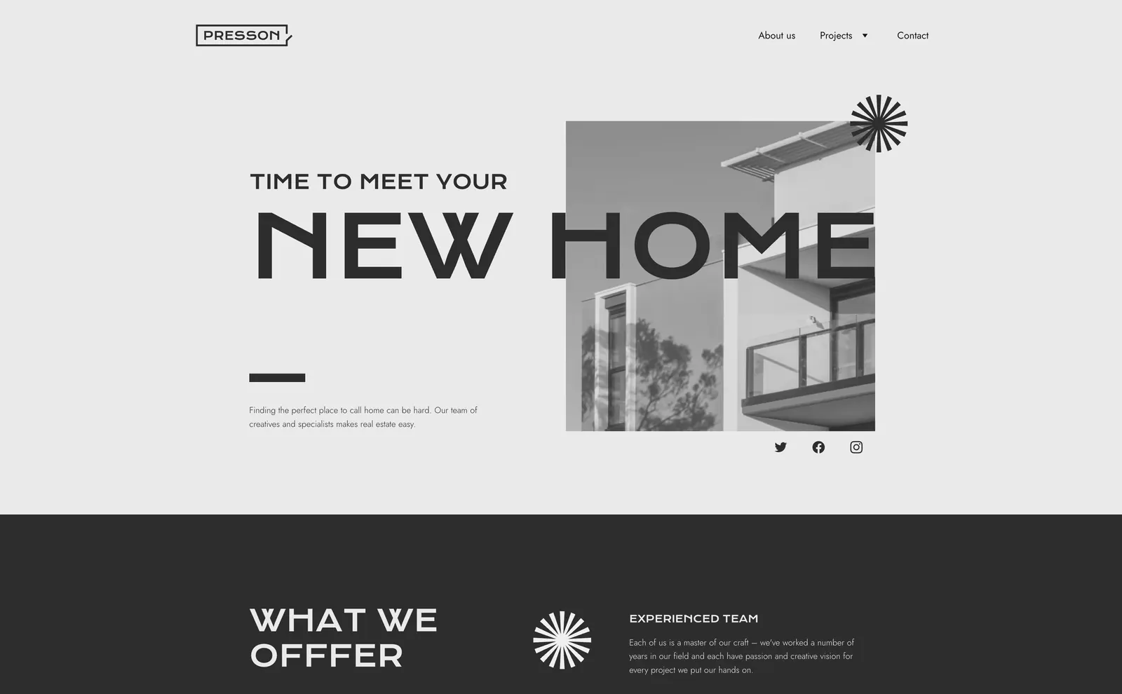 Website for Real Estate Companies template
