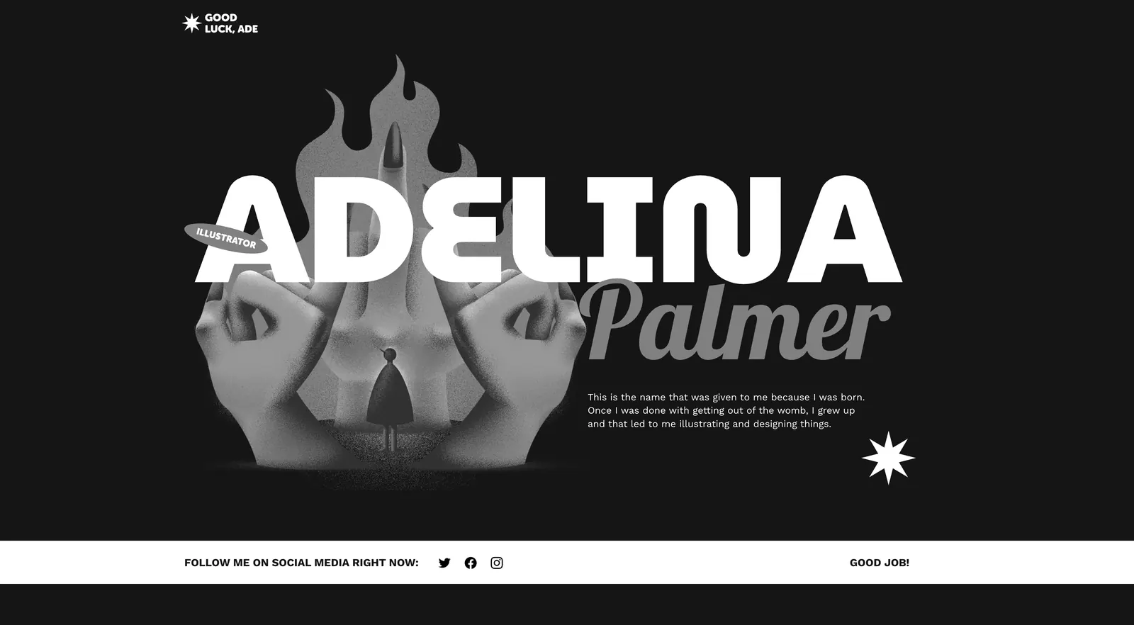 One-Page Creative Portfolio template
